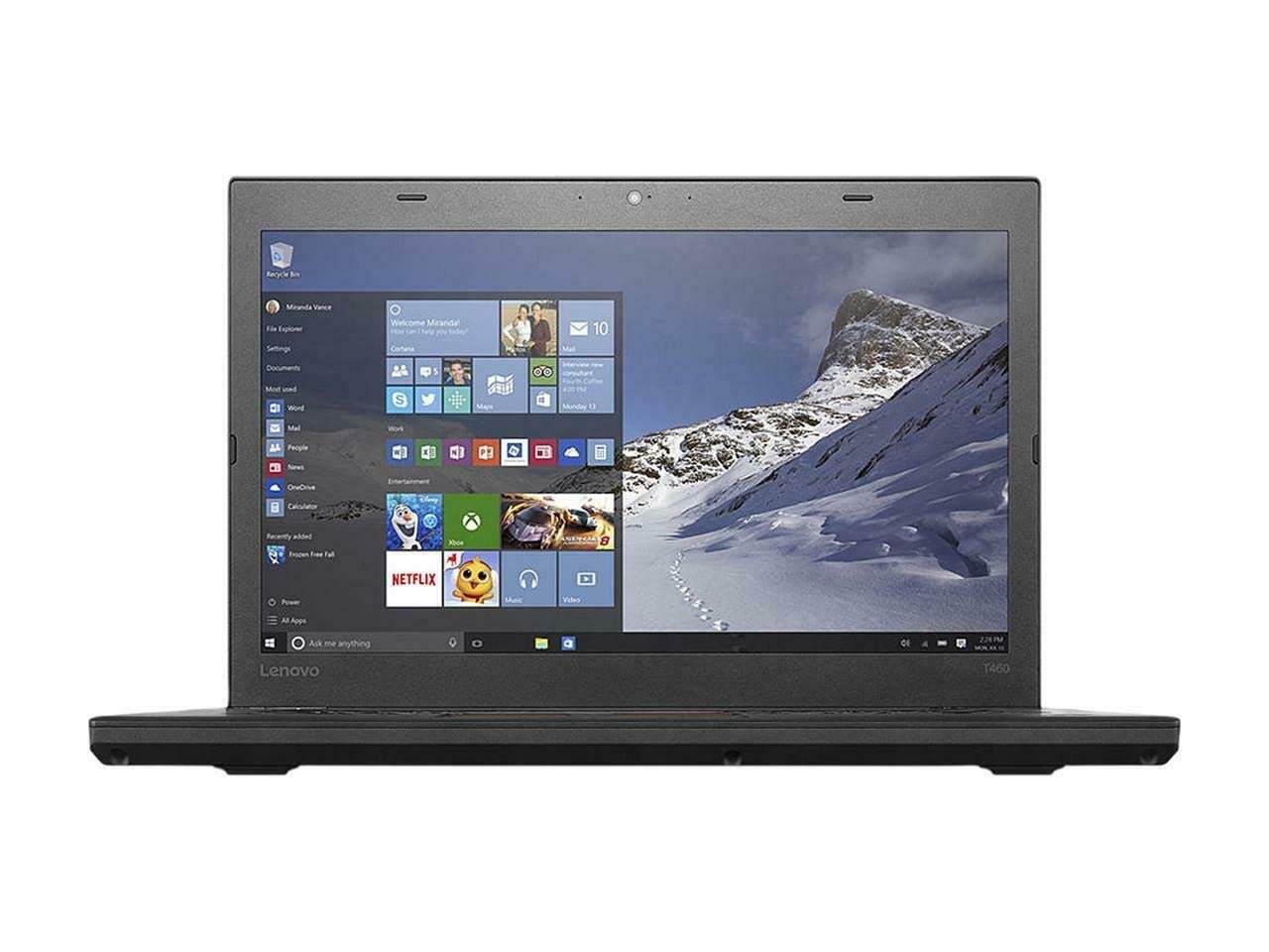 Refurbished) Lenovo-Thinkpad T460 | Core I5-6300U Processor | 8Gb Ram /  256Gb Storage | Black Laptop - Renew Tech Mart